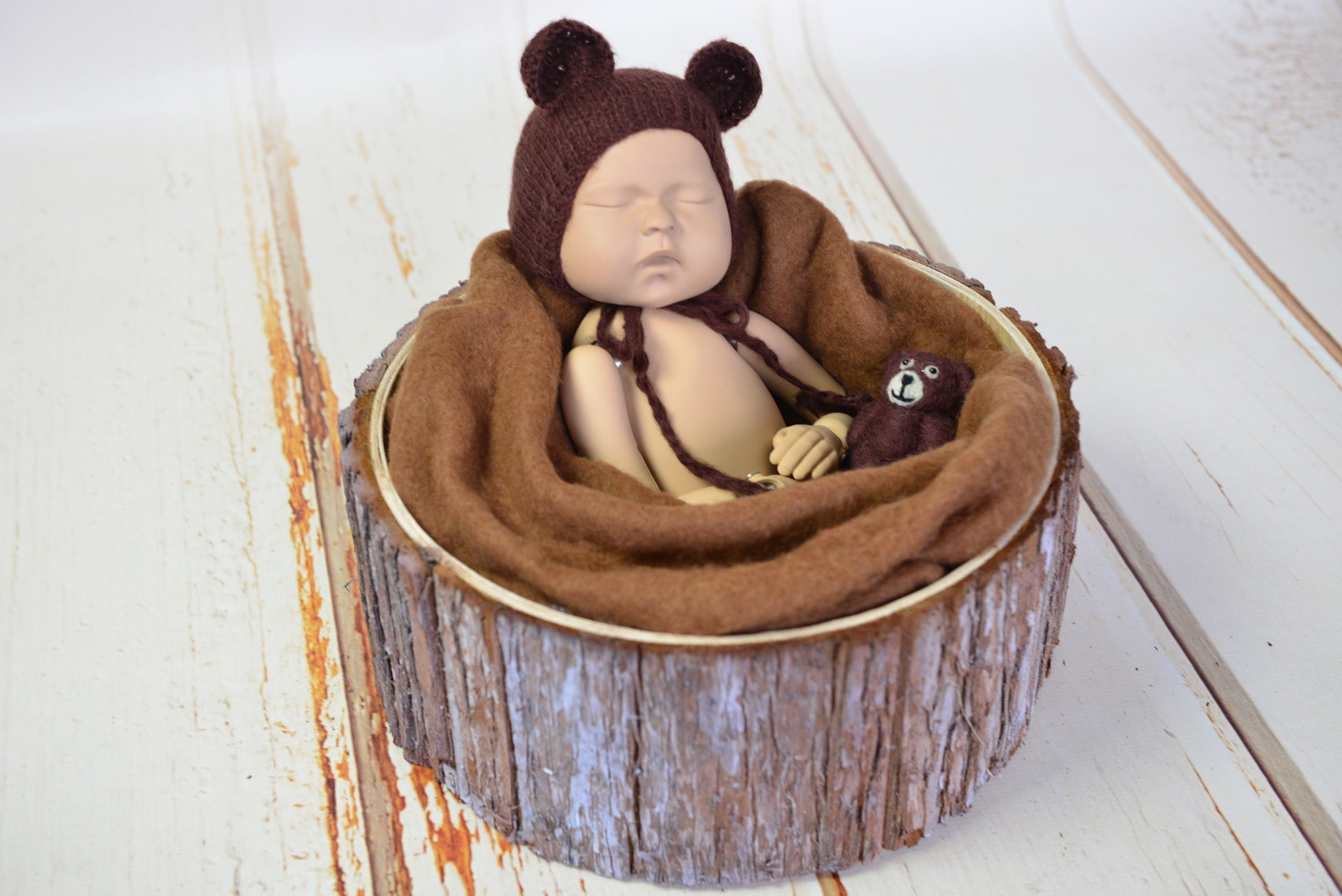 Wool Wrap - Brown-Newborn Photography Props
