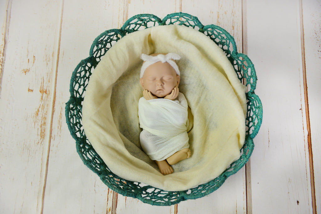 Wool Wrap - Cream-Newborn Photography Props