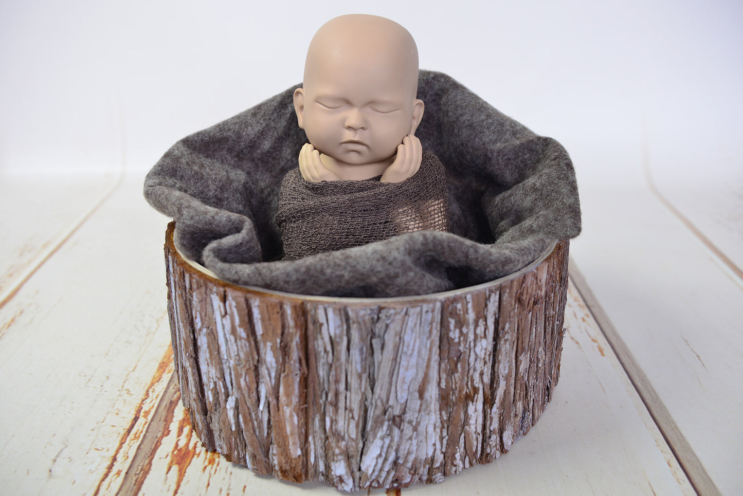 Wool Wrap - Dark Brown-Newborn Photography Props